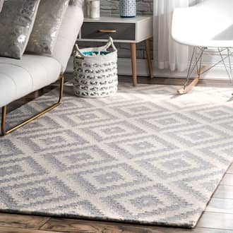 Light Gray Tuscan Scandinavia Diamond rug