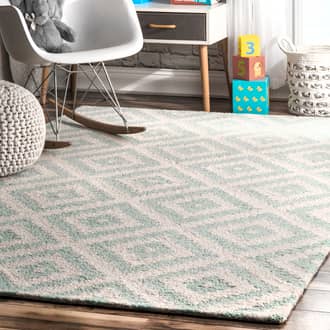 Aqua Tuscan Scandinavia Diamond rug