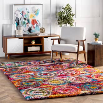 Multi Radiance Abstract Circles rug