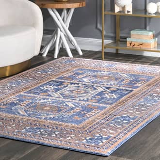 Blue Factoria Paneled Geometric rug