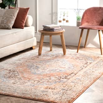 Beige Factoria Vintage Cardinal Medallion rug