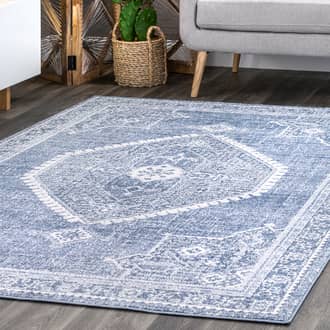 Blue Factoria Serrated Emblem rug