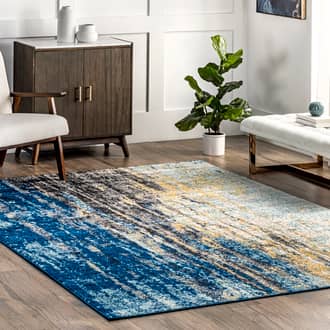 Blue Bosphorus Serene Waterfall rug