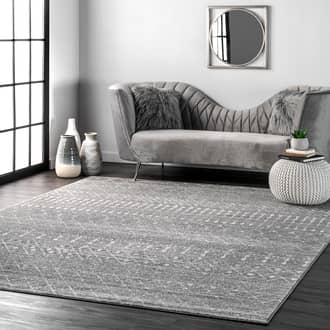 Dark Gray Bosphorus Moroccan Trellis rug