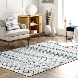 Light Blue Bosphorus Moroccan Trellis rug