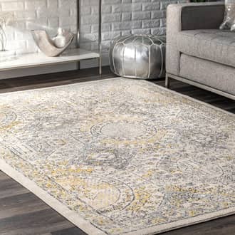 Gold Bosphorus Honeycomb Labyrinth rug