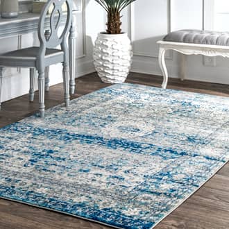 Light Blue Bosphorus Distressed Persian rug