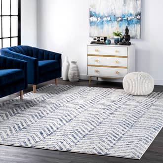 Blue Bosphorus Antique Chevron rug