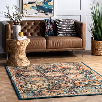 Blue Bristol Dense Peony Tree Of Life rug