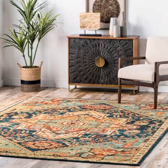 Green Bristol Diamond Medallion rug