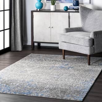 Silver Primavera Ombre Rosettes rug