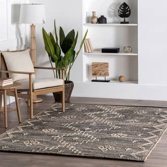 Beige Freckel Textured Moroccan Jute rug