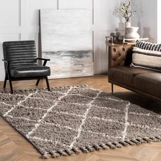 Gray Marrakesh Shag rug