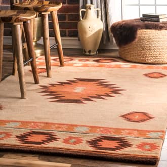 Beige Savanna Southwestern rug