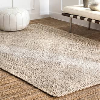 Natural Lauren Liess x Celestine Jute Trellis rug