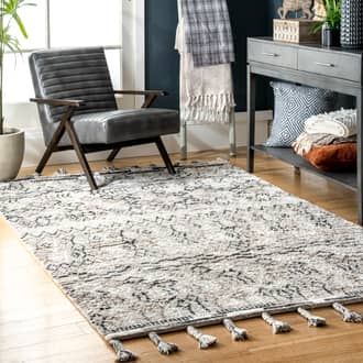 Gray Amhurst Tribal Tale Flatweave rug - Transitional Rectangle 5' x 8'