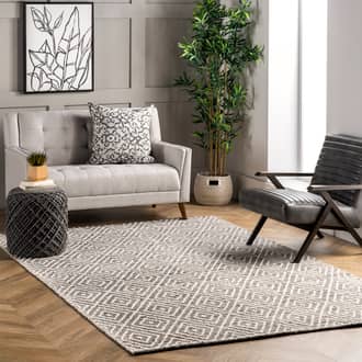 Gray Pearla Diamond Tiles rug