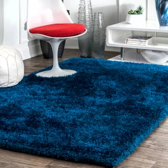 Teal Grace Soft Shag rug