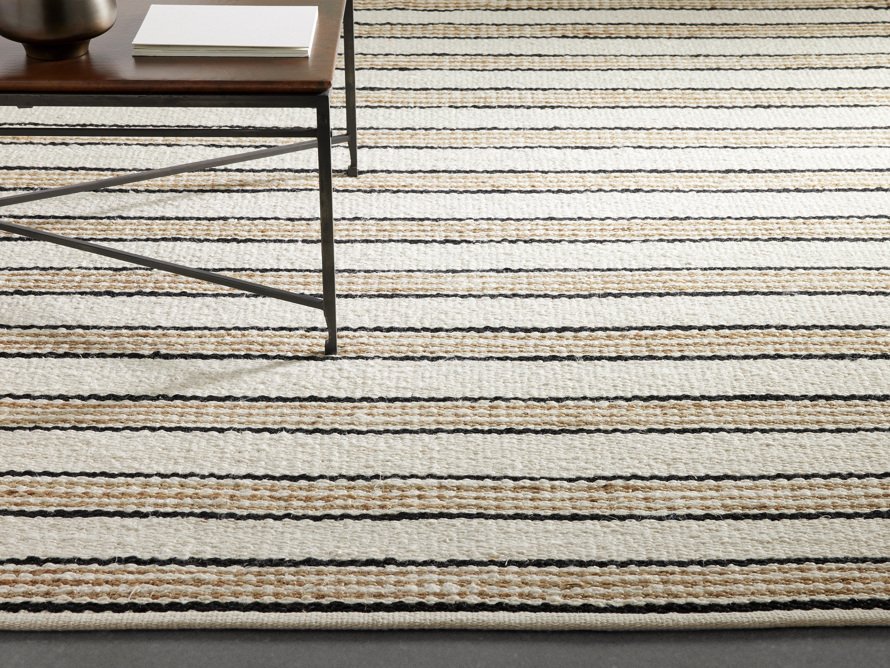 9' X 12' Brookfield Stripe Flatweave Rug