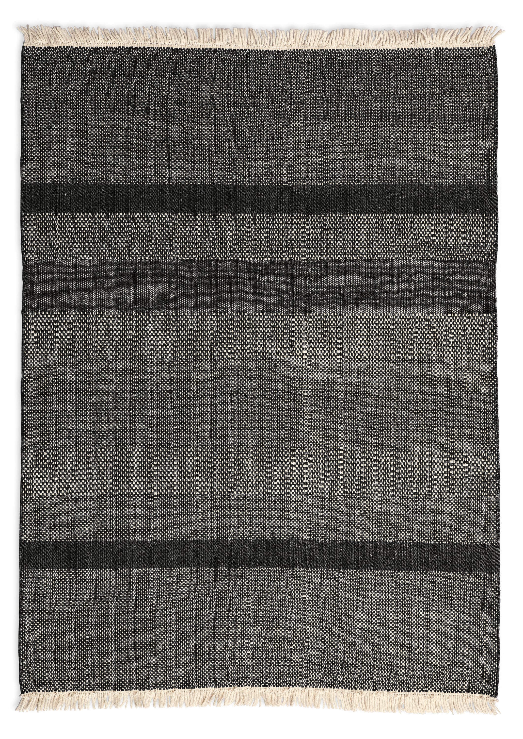 Tres Textured Rug - 5'7''x7'10in / Black