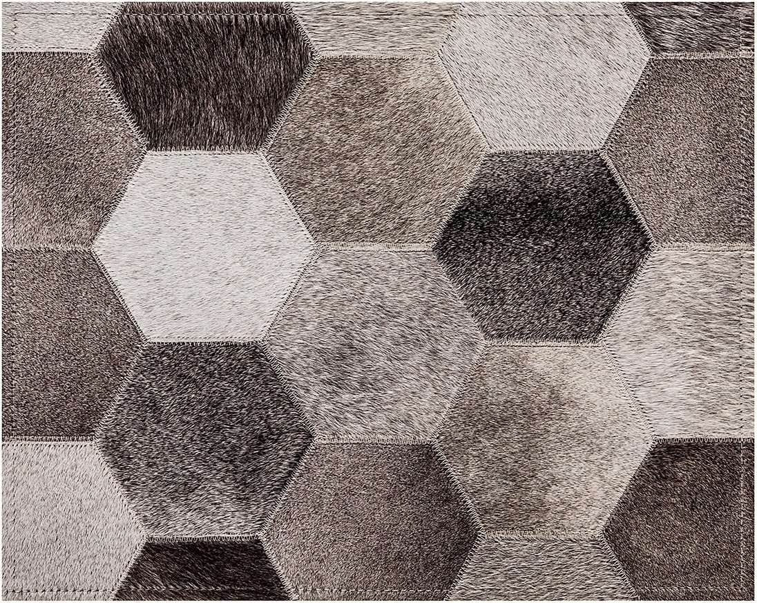 Bennet Cowhide Rug - Grey - 6 x 9