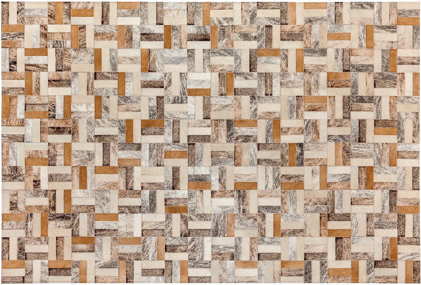 Holiday Cowhide Rug - Light - 6 x 9