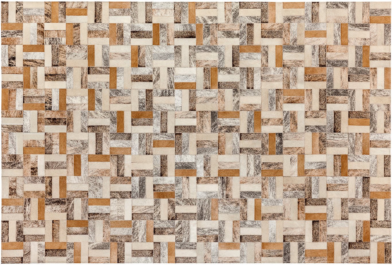 Holiday Cowhide Rug - Light - 8 x 10