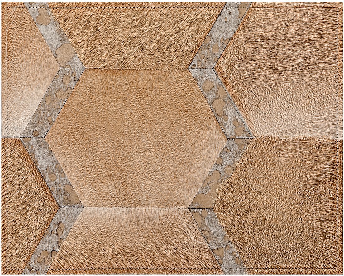 Sinatra Cowhide Rug - Champagne - 8 x 10