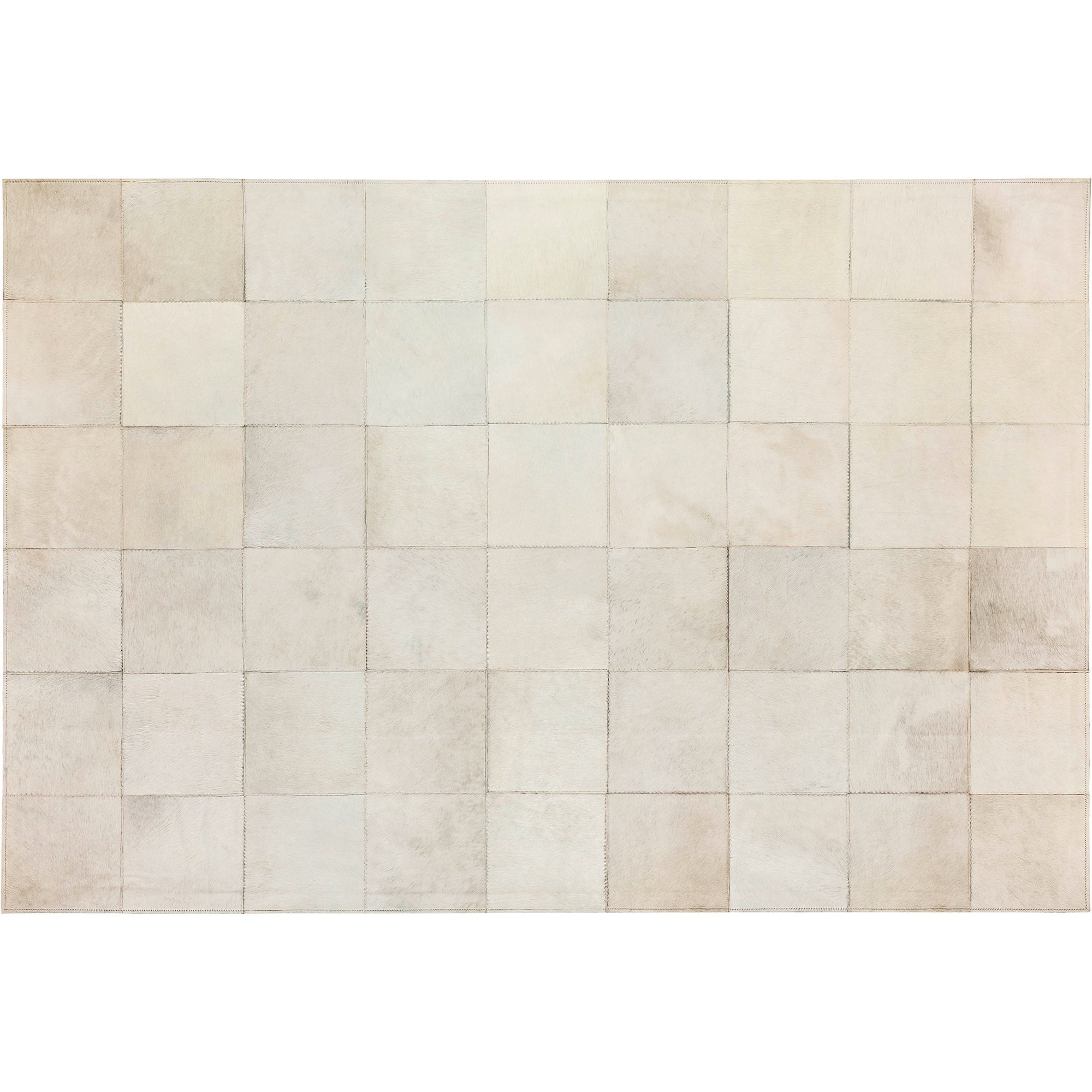 Vaughan Cowhide Rug - Ivory - 6 x 9