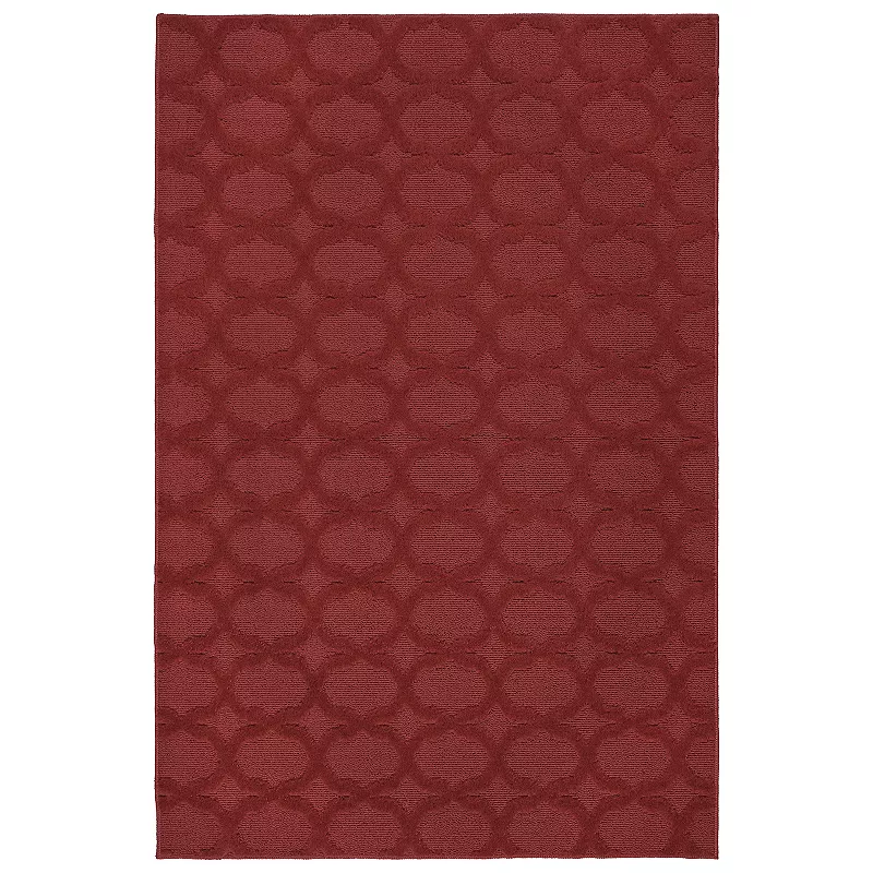 Garland Rug Sparta Trellis Rug, Red, 9X12 Ft