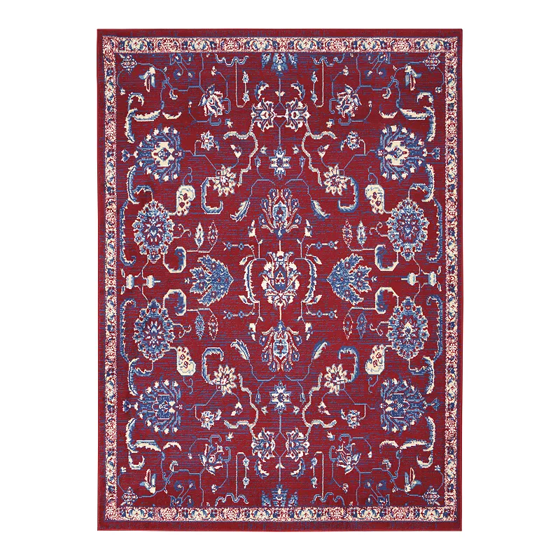 Nourison Grafix Montauk Rug, Red, 8X10 Ft