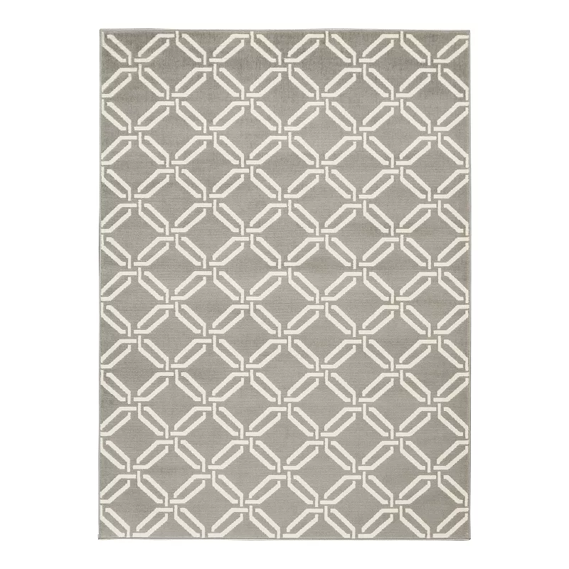 Nourison Jubilant Athena Rug, Grey, 8X10 Ft