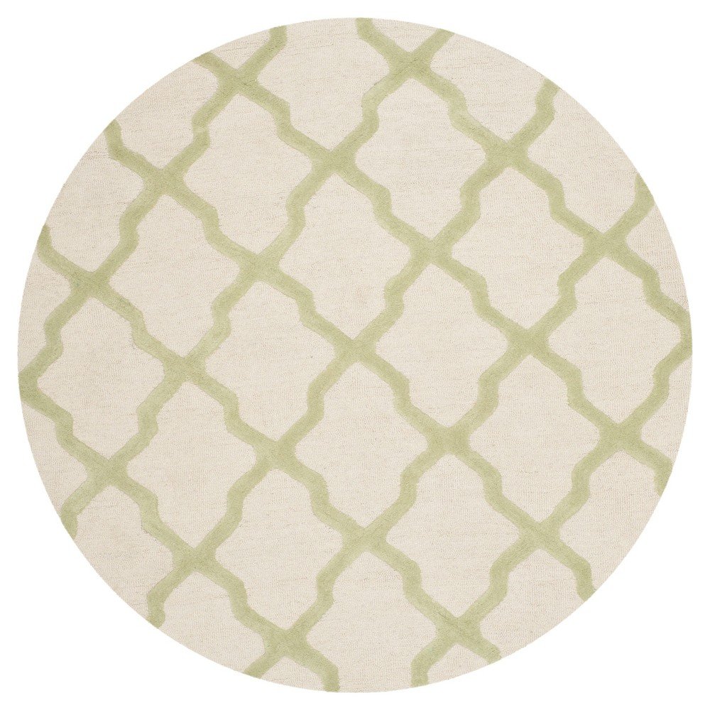 Maison Textured Rug - Ivory / Light Green (6'X6') - Safavieh