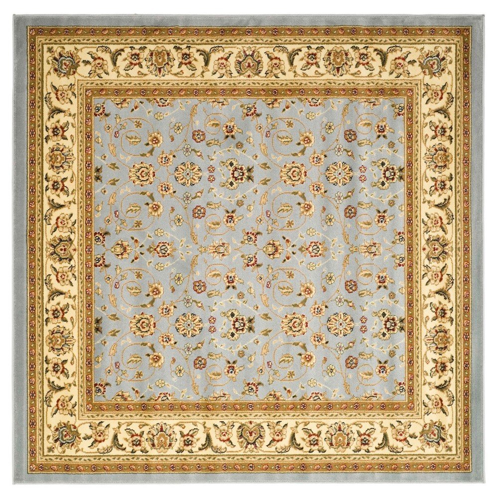 8'X8' Holly Area Rug Light Blue/Ivory - Safavieh