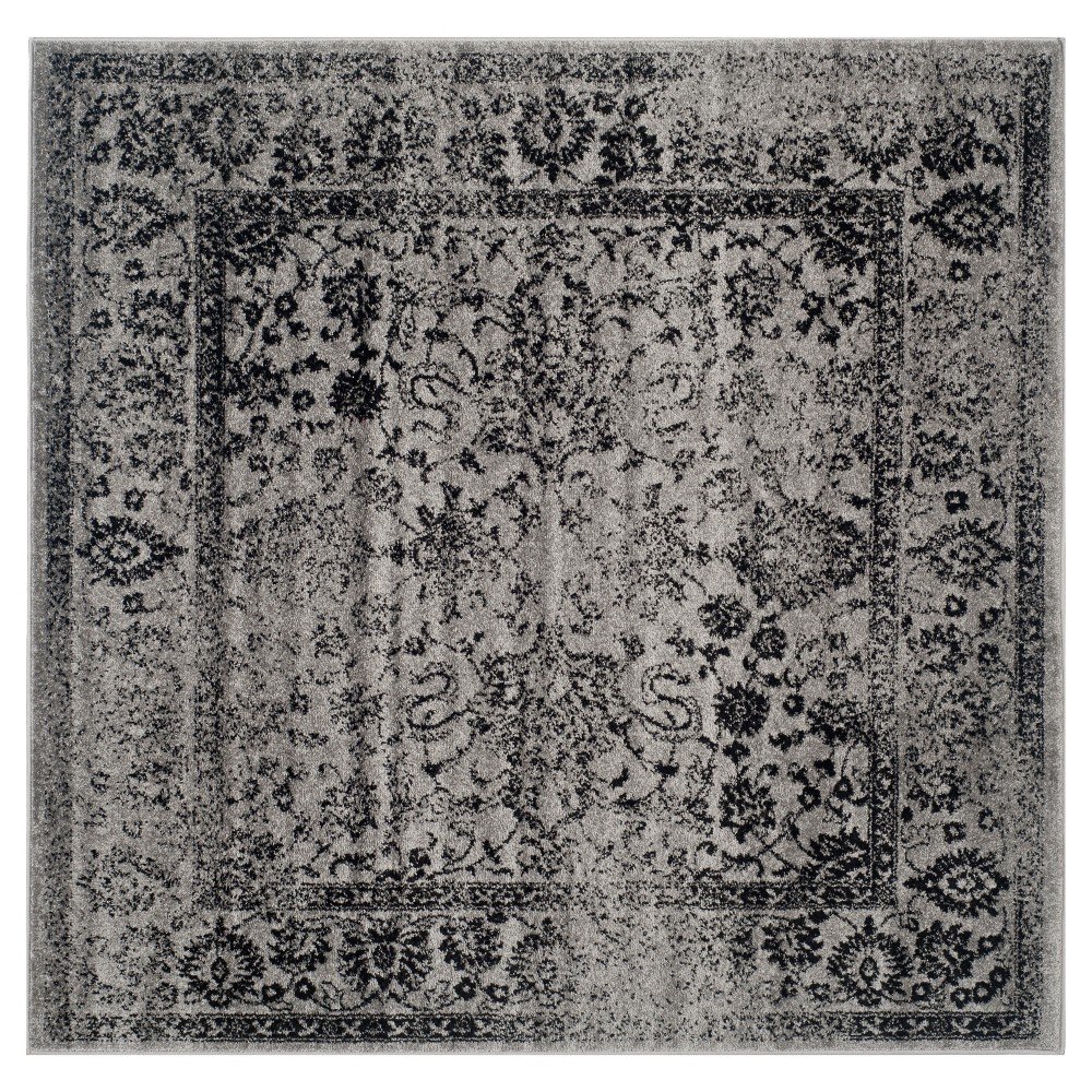 Reid Area Rug - Gray/Black (6'x6') - Safavieh