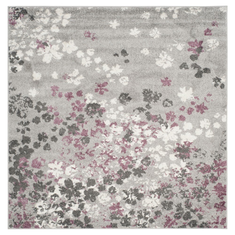 Mandi Area Rug - Light Gray/Purple (6'x6') - Safavieh