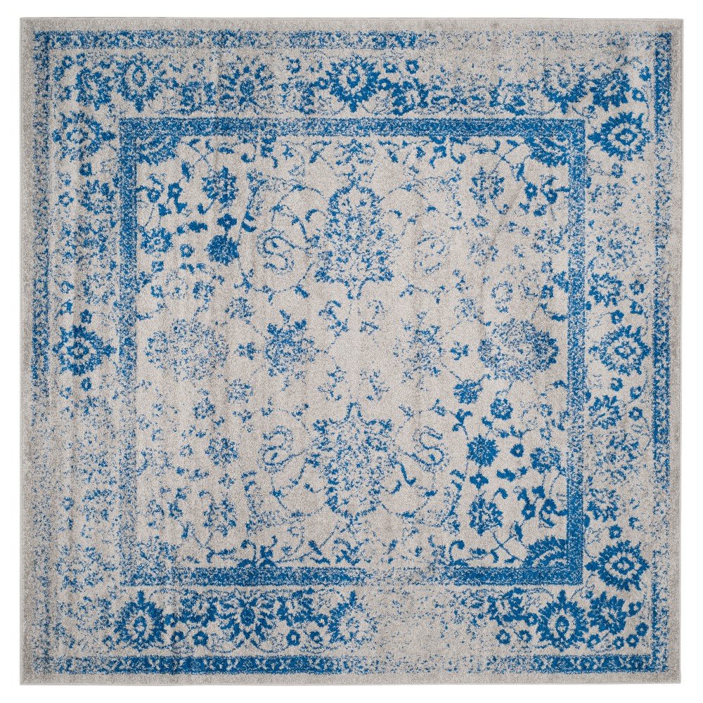 Reid Area Rug - Gray/Blue (8'x8') - Safavieh