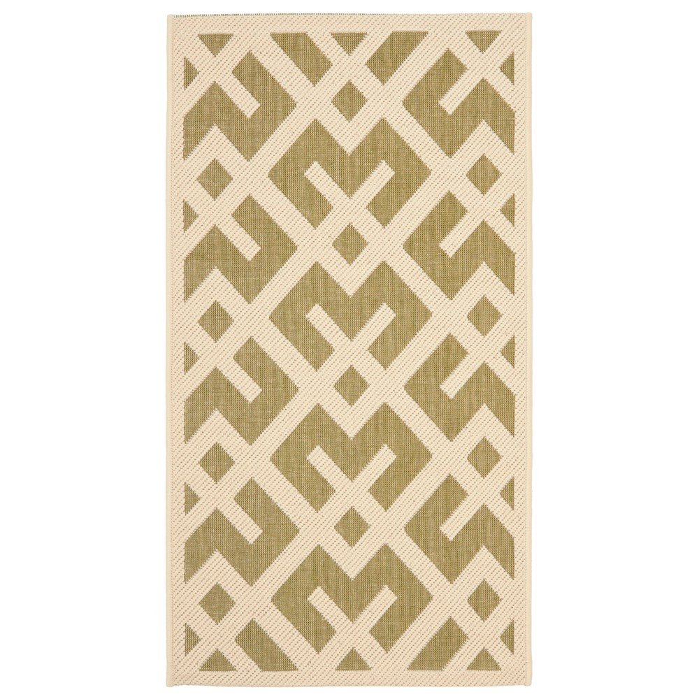 2'X3'7in Kassel Outdoor Rug Green - Safavieh