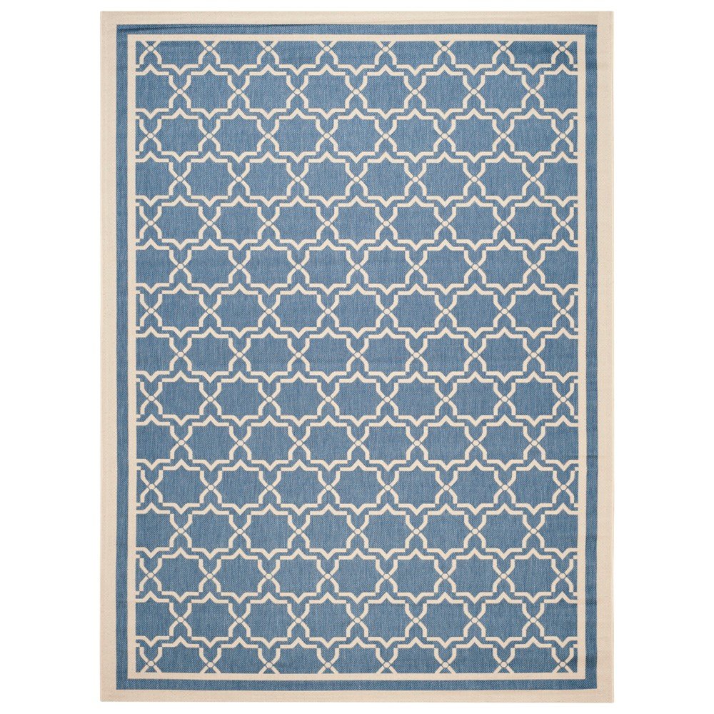 9'X12' Aylesbury Patio Rug Blue/Beige - Safavieh