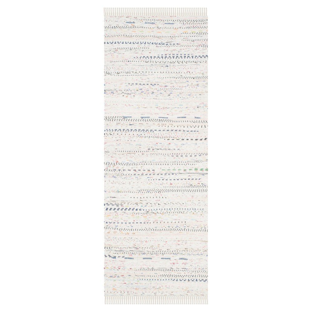 Huddersfield Runner - White / Multi (2'3inx6' ) - Safavieh