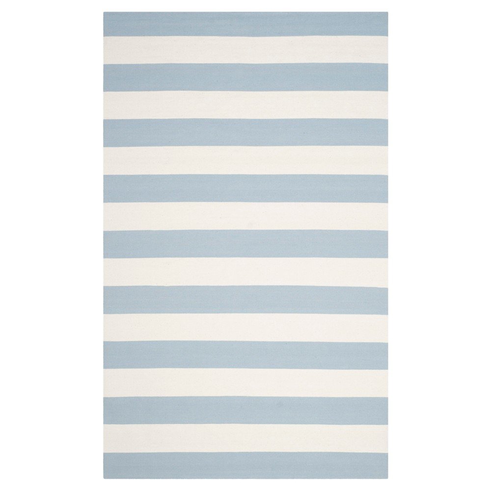 9'x12' Mati Flatweave Area Rug Sky Blue/Ivory - Safavieh