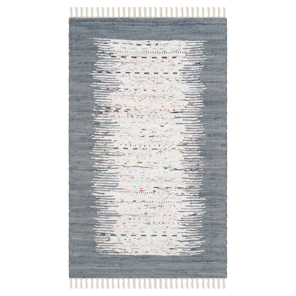 4'x6' Bettina Flatweave Area Rug Ivory/Gray - Safavieh