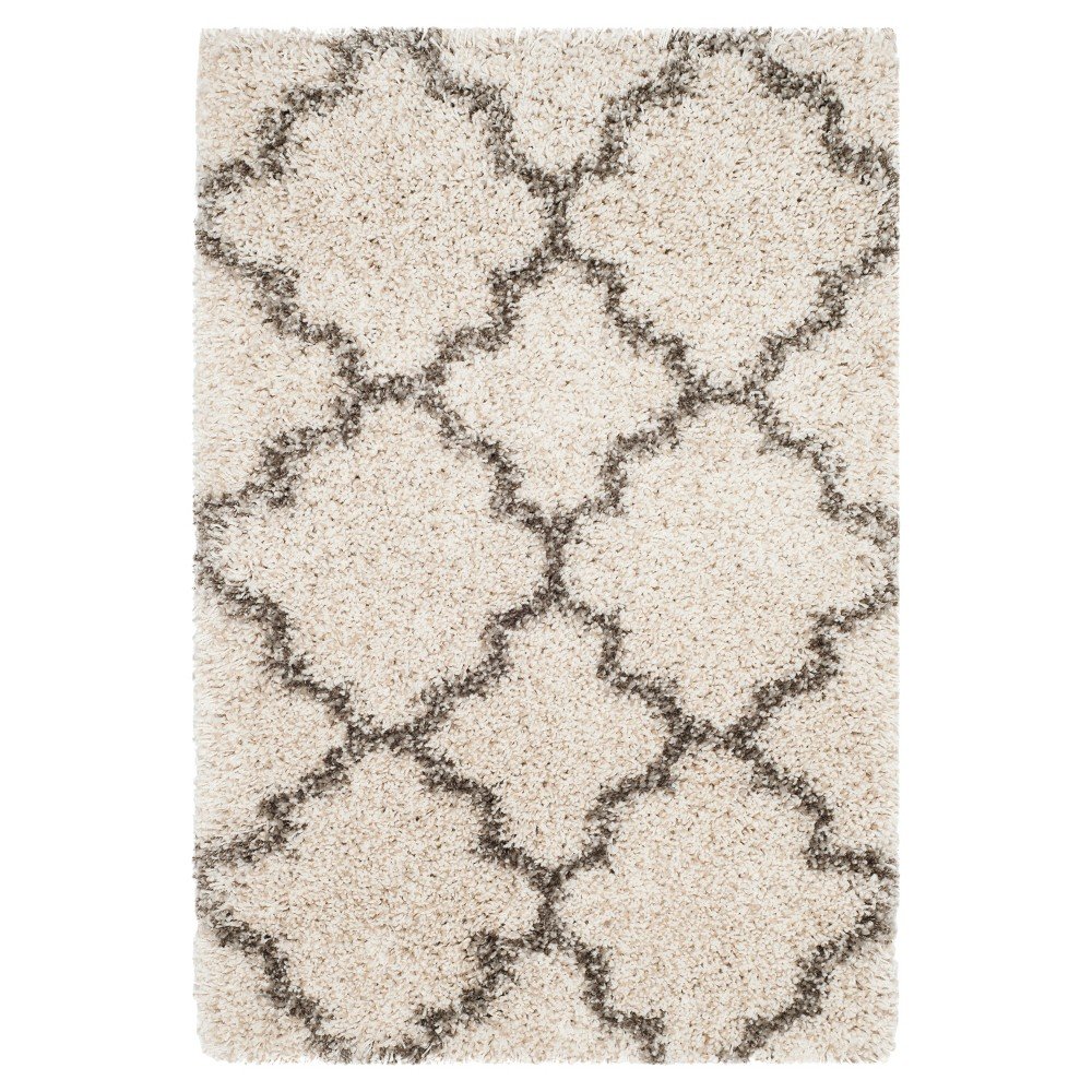 2'3inx3'9in Malia Rug Ivory/Gray - Safavieh