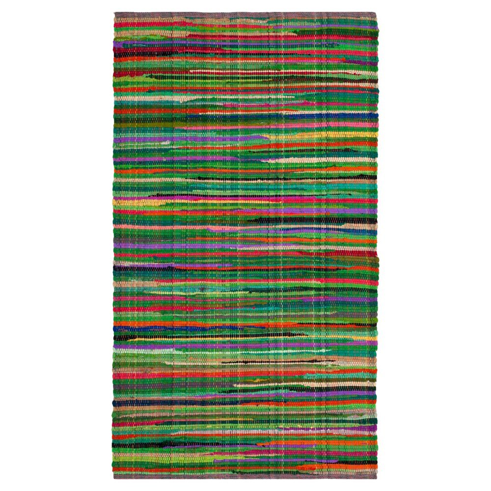 Green Spacedye Design Woven Area Rug 5'x8' - Safavieh