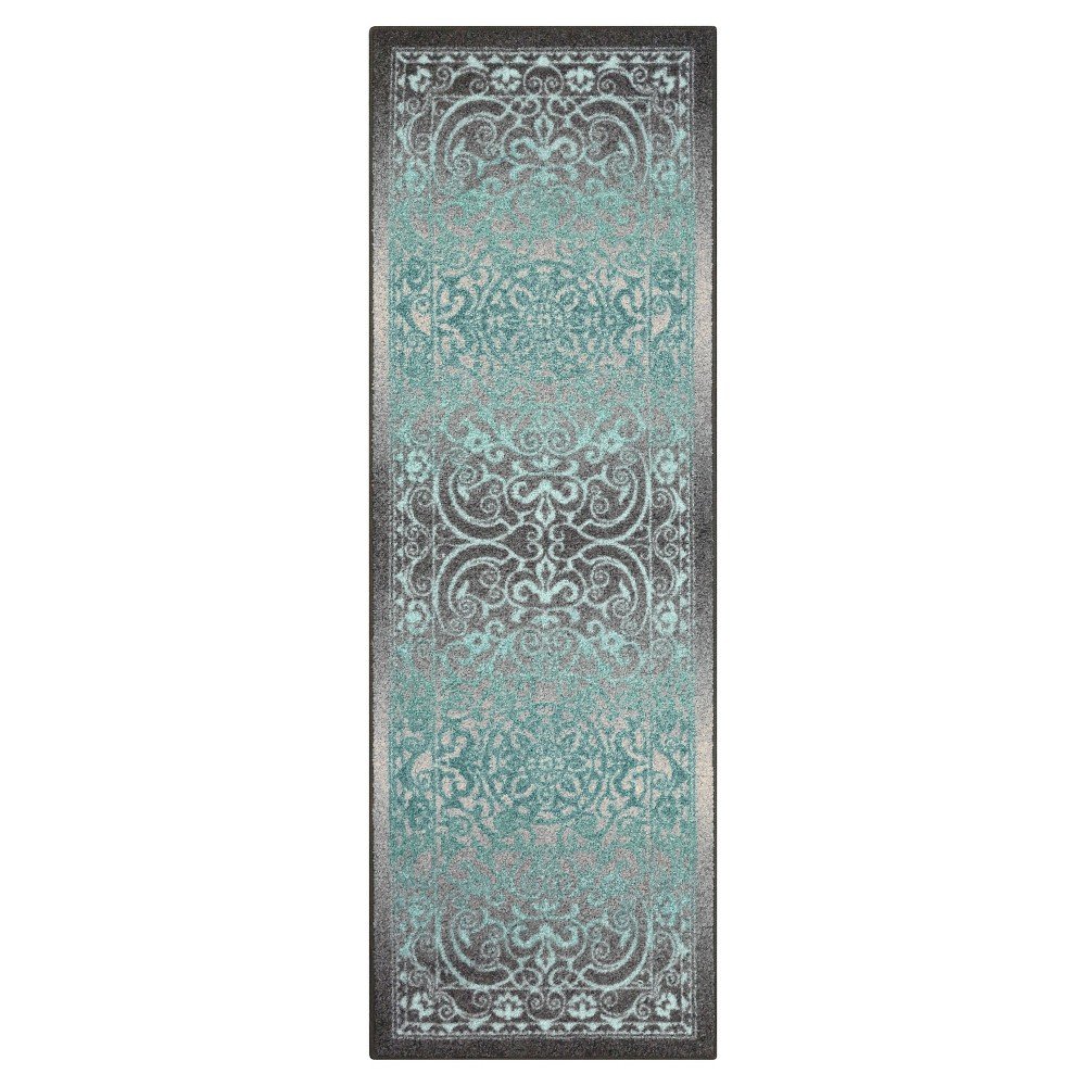 2'x6' Scroll Tufted Runner Gray - Maples