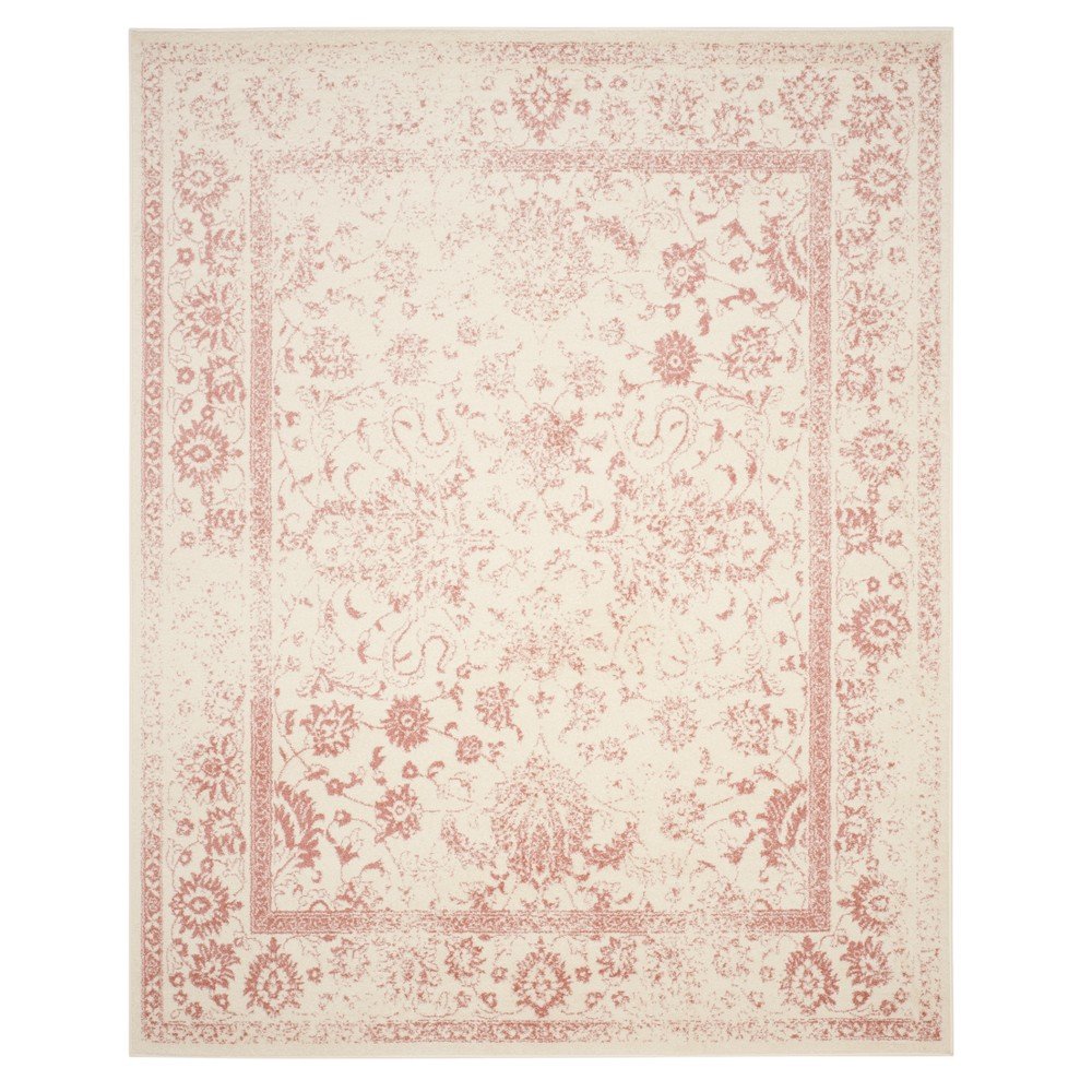 9'x12' Ivory/Rose Medallion Loomed Area Rug - Safavieh