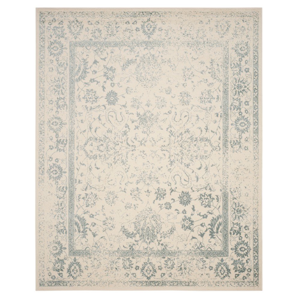 9'x12' Medallion Loomed Rug Ivory/Slate - Safavieh