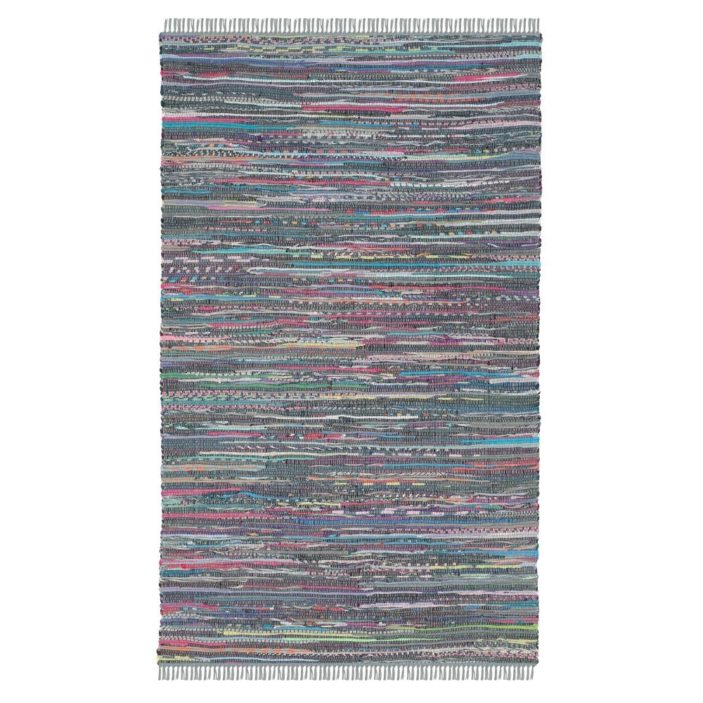 3'x5' Solid Woven Accent Rug Aqua - Safavieh