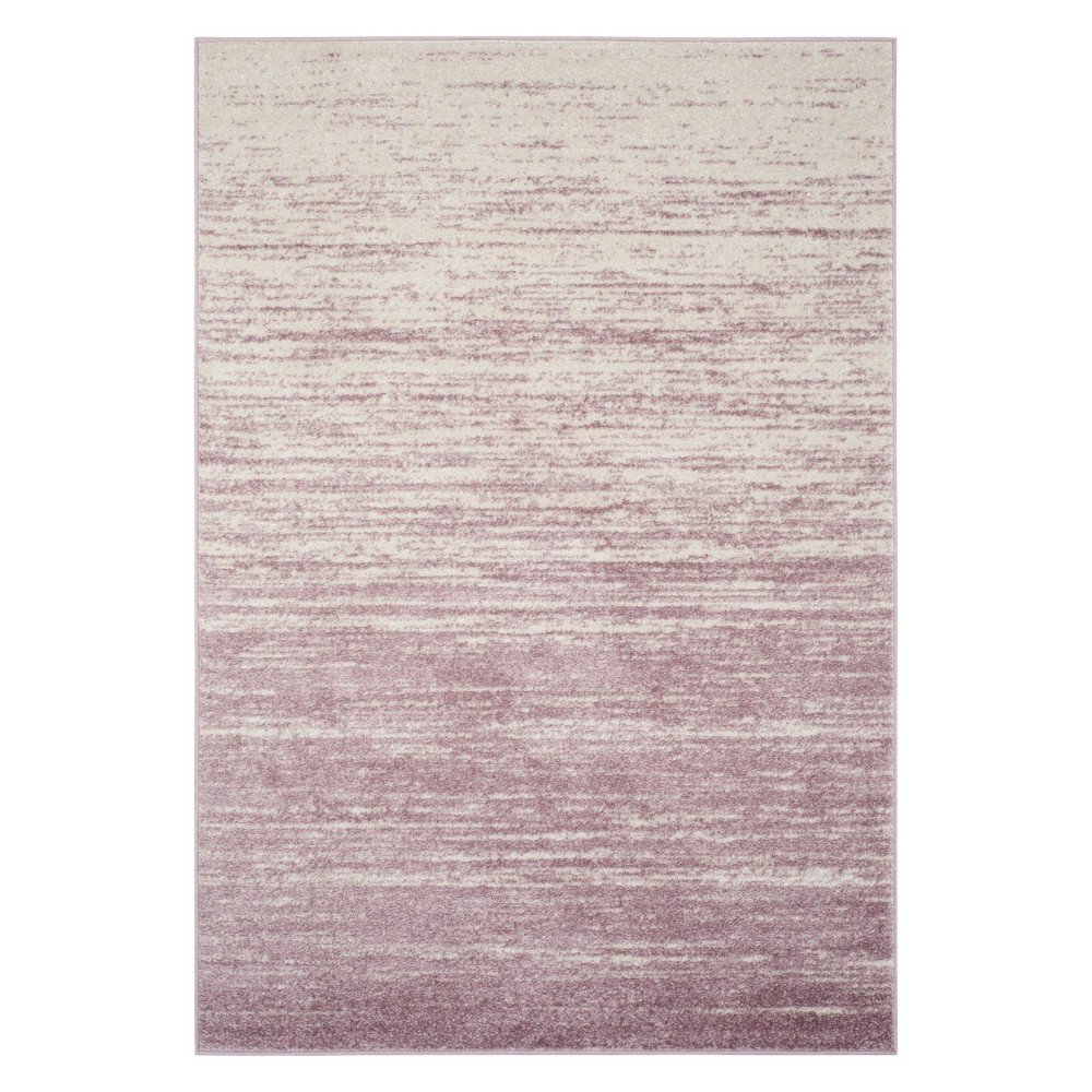 4'X6' Ombre Design Area Rug Cream/Purple - Safavieh